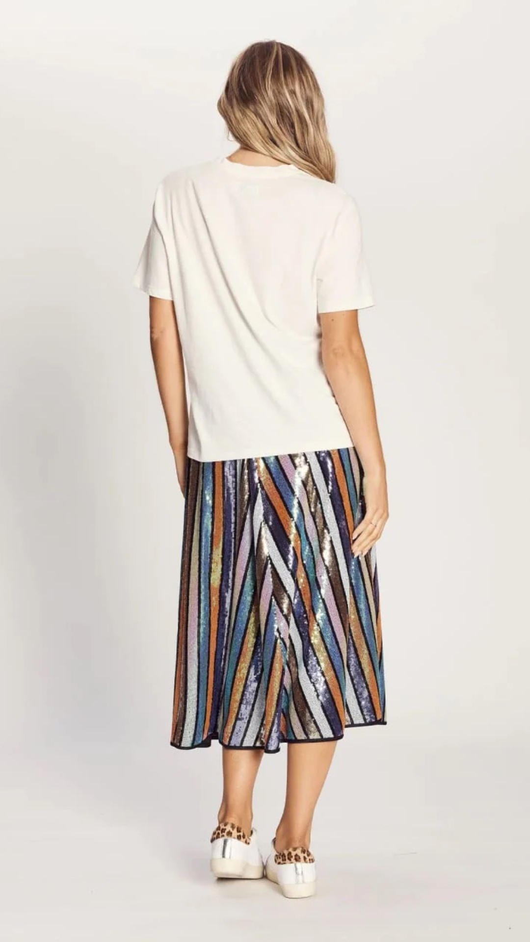Chevron Sequin Skirt by We Are The Others