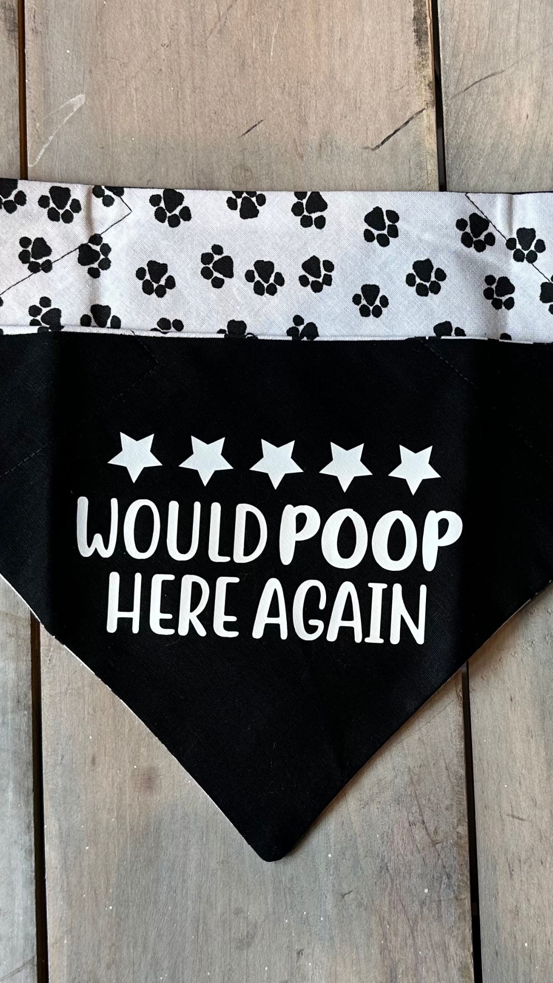 Would Poop Here Again Trendy Bandana