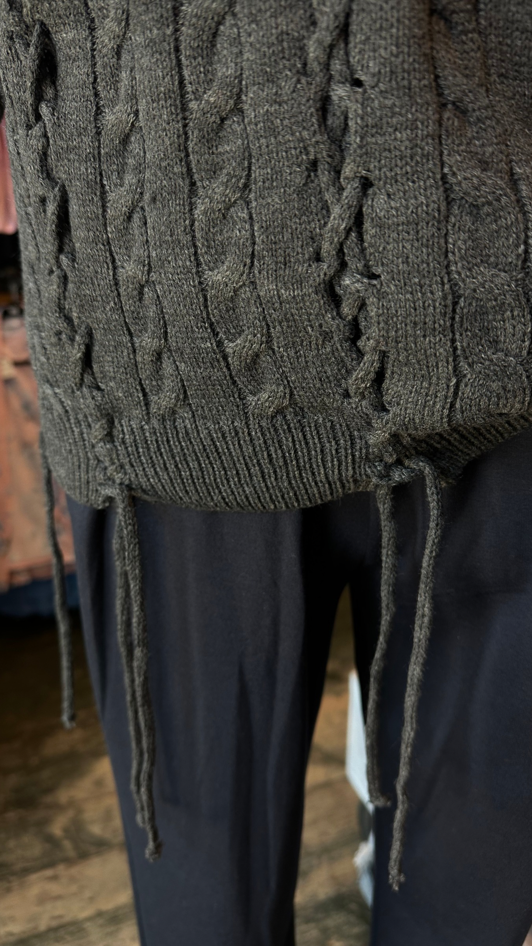 DARK GREY CARDIGAN