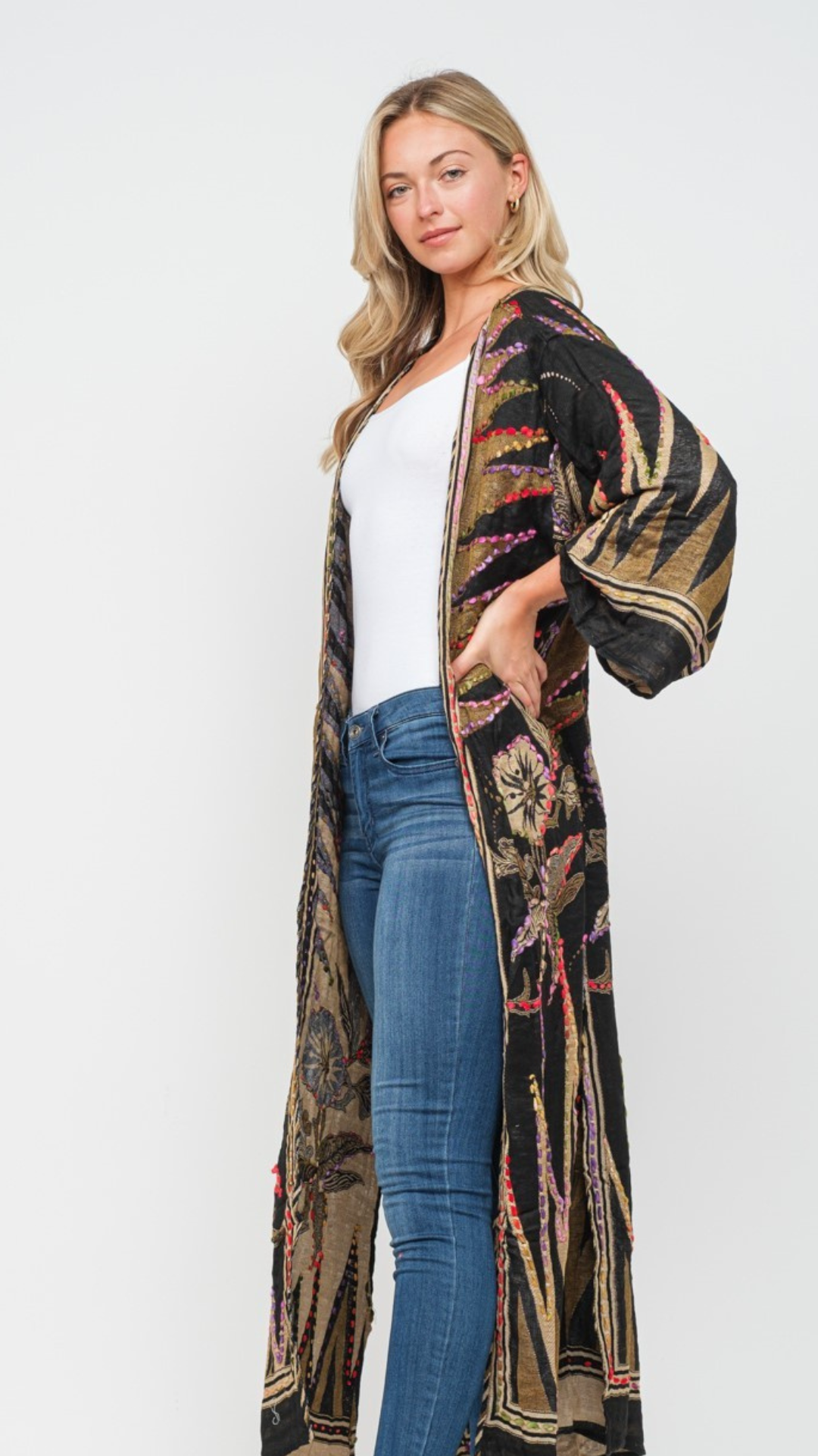 MEGHAN EMBROIDERED DUSTER