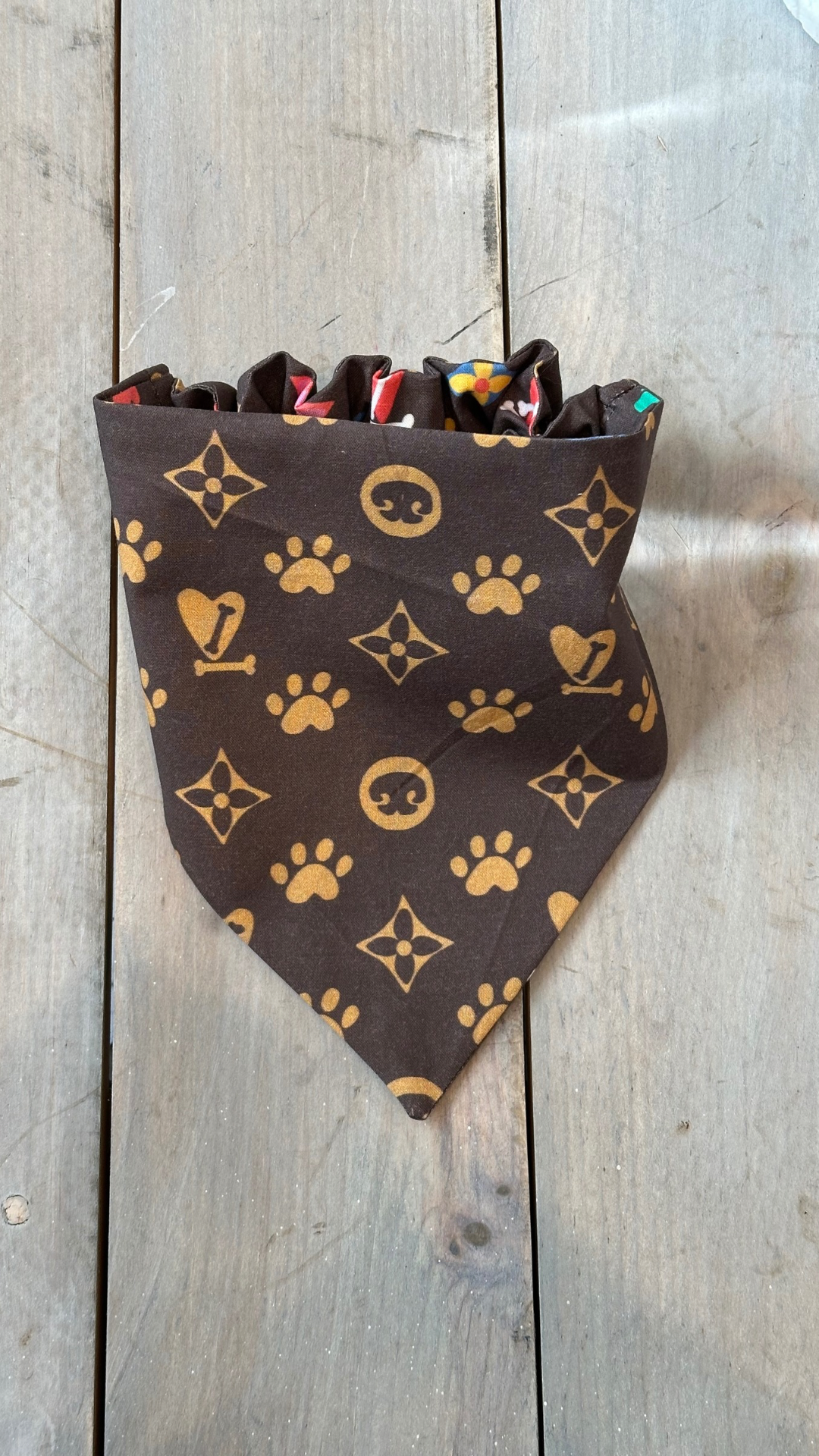 Louis Vuitton Inspired scrunchy bandana