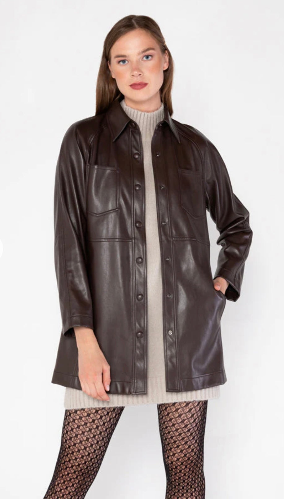 Faux Leather Jacket