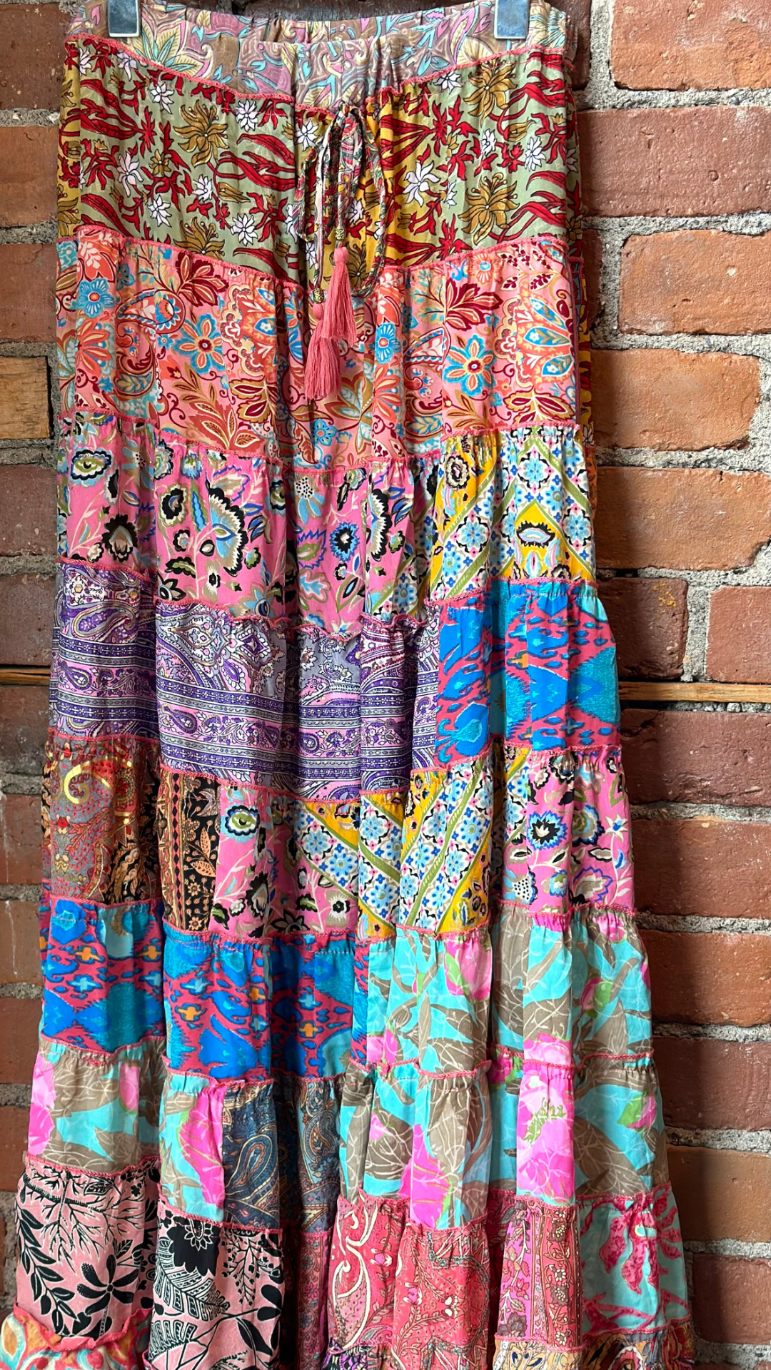 Boho Patch Skirt