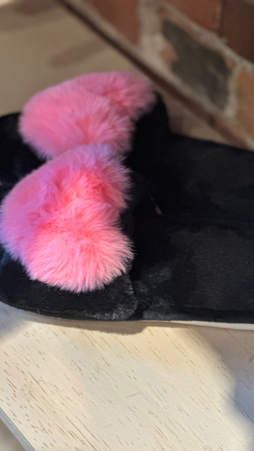 Pink Heart Slippers