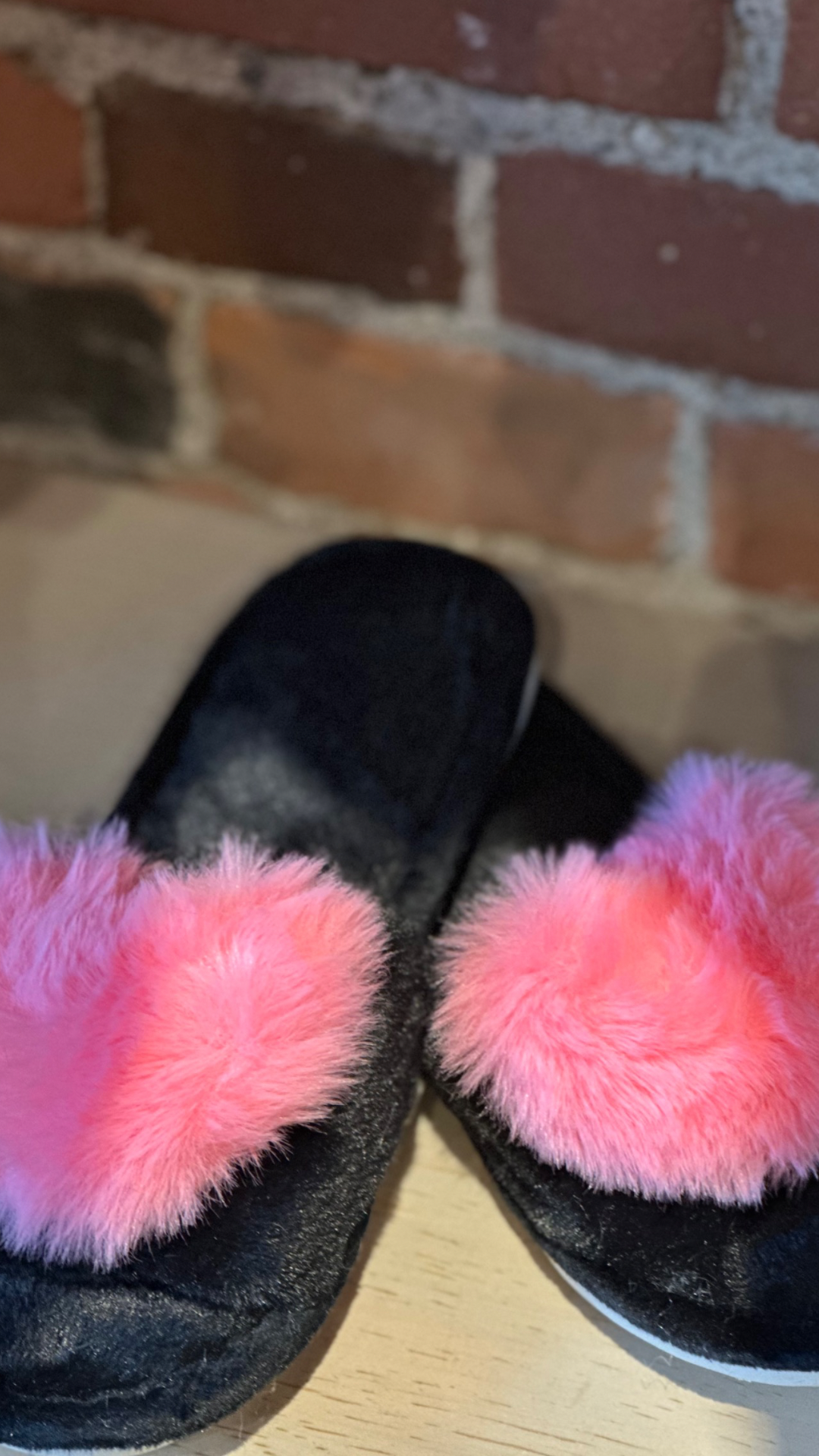 Pink Heart Slippers