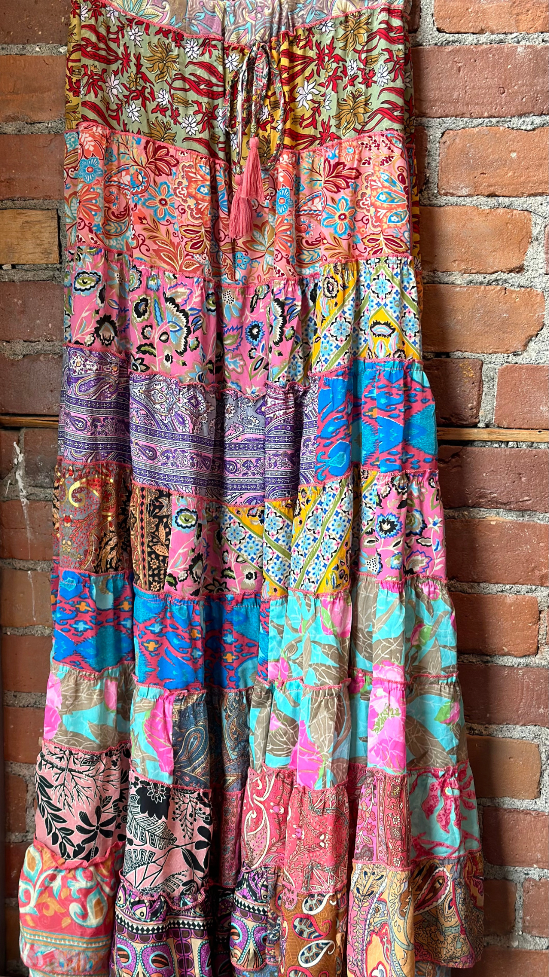 Boho Patch Skirt