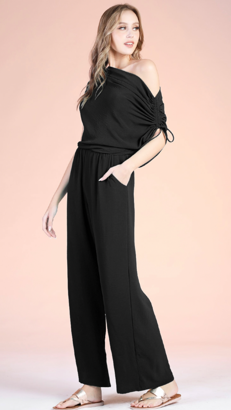 Black Wide Leg Jumpsuit
