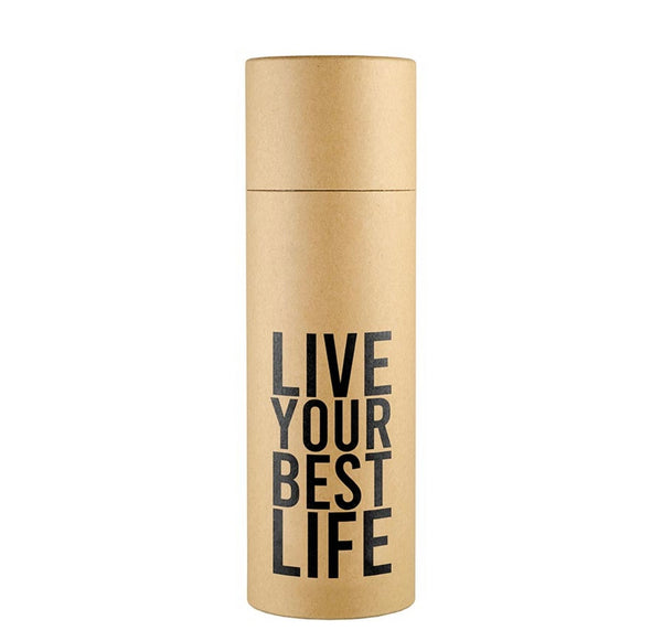 Glass Water Bottle - Live Your Best Life