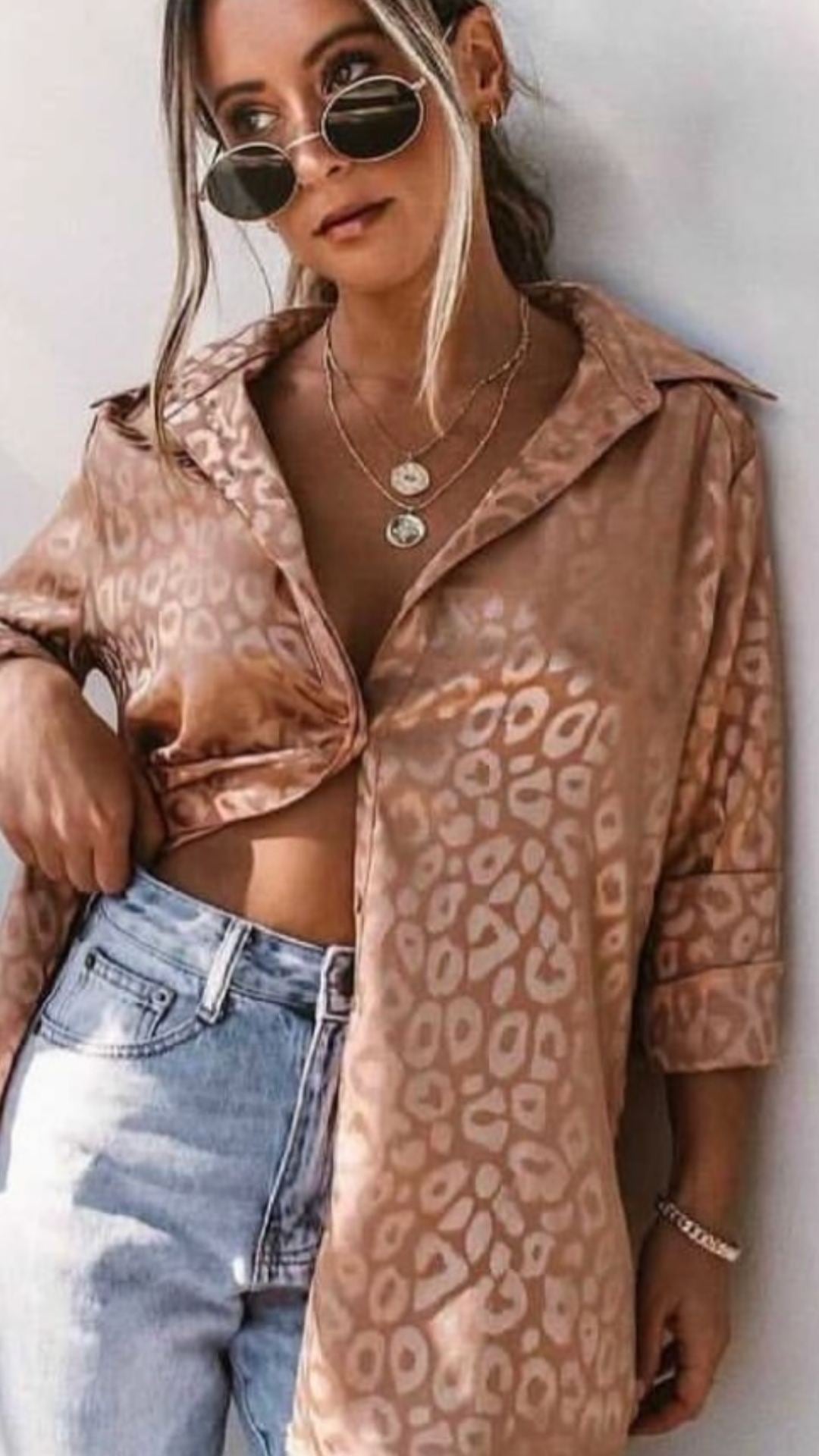 BRONZE CHEETAH TOP