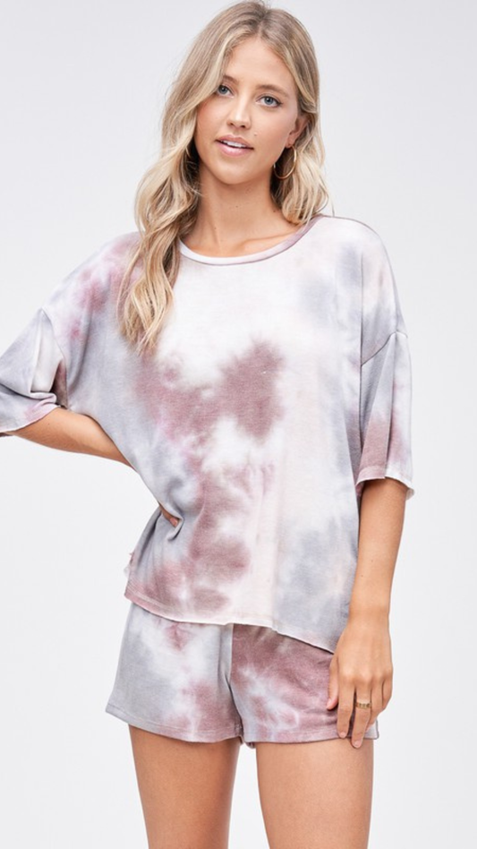 TIE DYE LOUNGEWEAR 3-PIECE SET