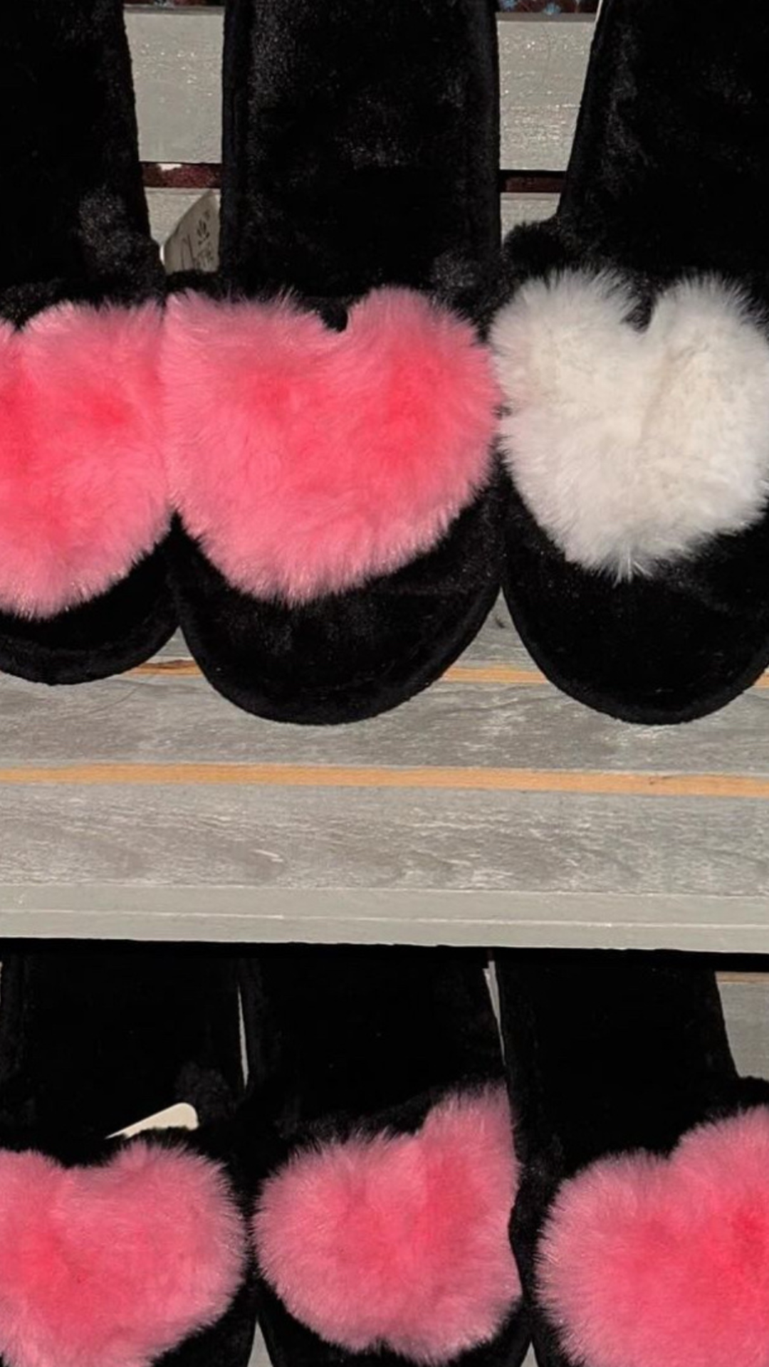 Pink Heart Slippers