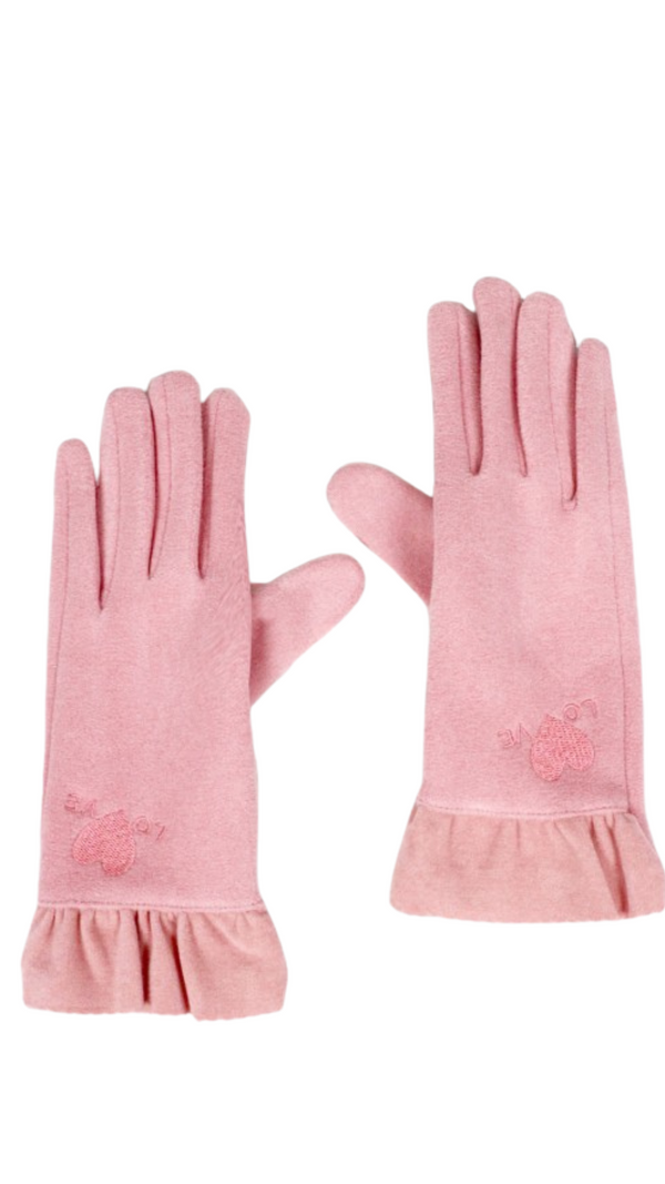 Pink Touch Screen Glove
