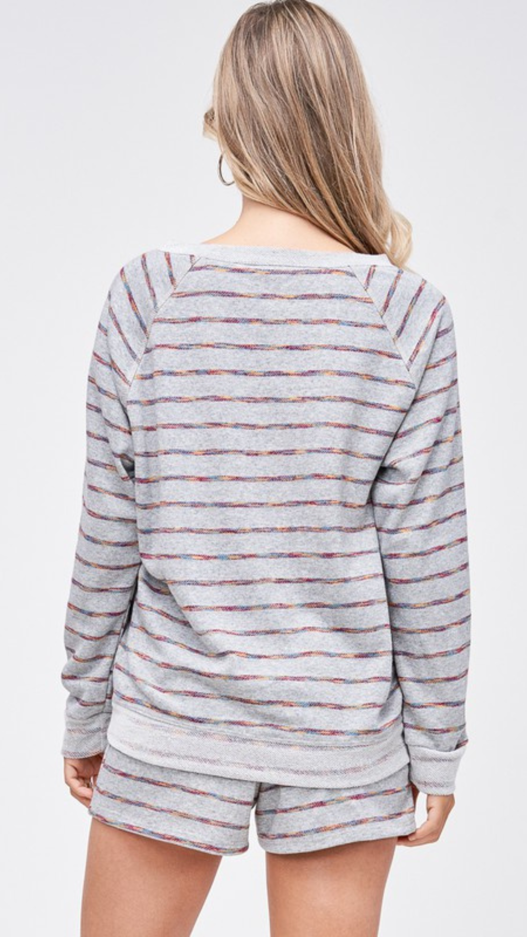 Stripes Raglan Sleeve PJ Set