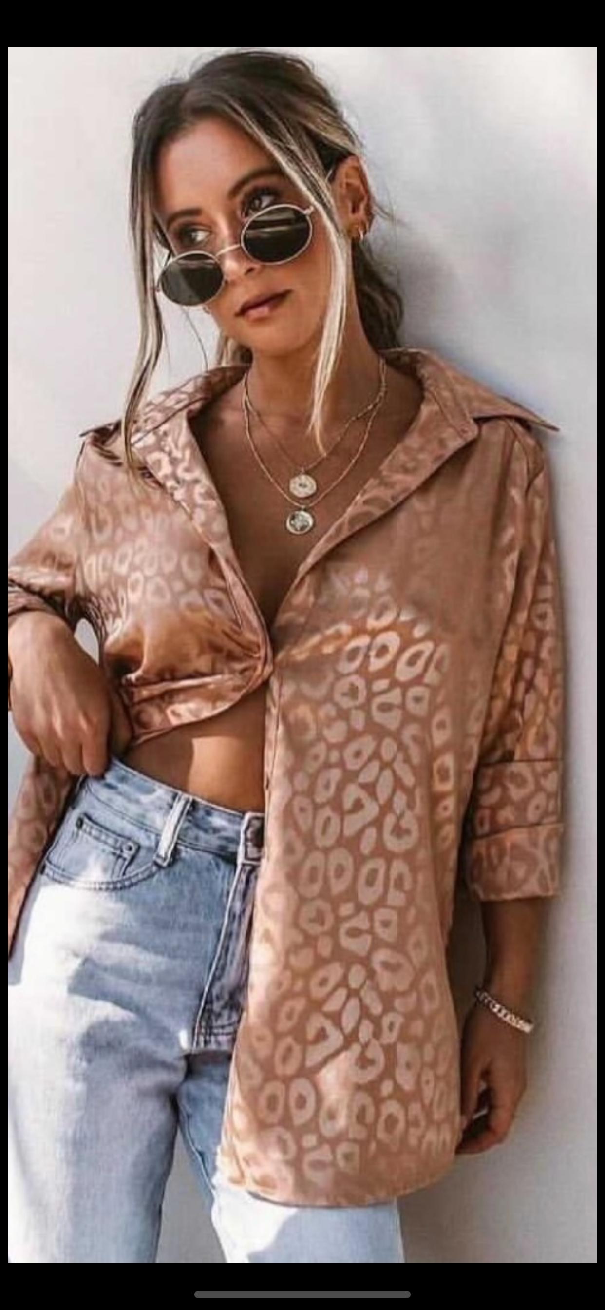 BRONZE CHEETAH TOP