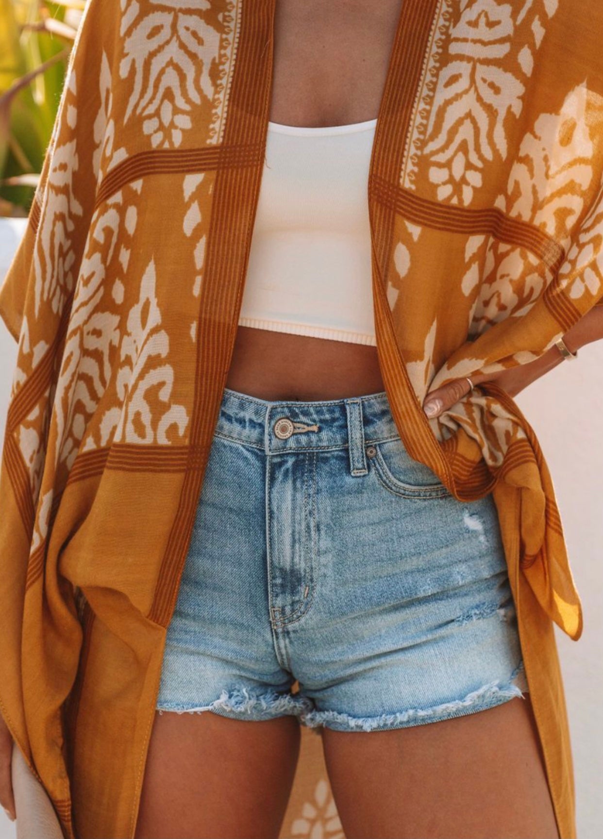 POM POM MUSTARD KIMONO